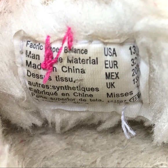 Airwalk Kids Classic Brown Suede Sherpa Fur Moccasin Slippers Shoes Pink Bows - Picture 6 of 13